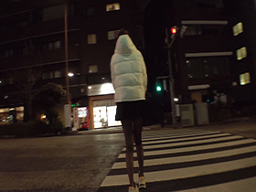 生意気そうなギャル系女子大生を狙った尾行押し込みレ●プ サンプル動画サムネイル